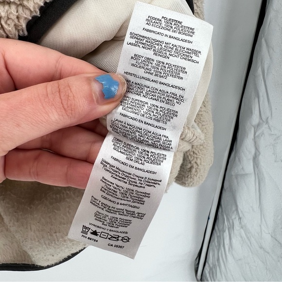 Columbia Sweet View Hooded Sherpa Fleece Quilted Pullover chalk/ancient fossil M - Picture 12 of 16